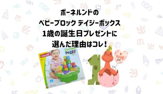 【ボーネルンドのベビーブロック デイジーボックス】1歳の誕生日プレゼントに選んだ理由はコレ！